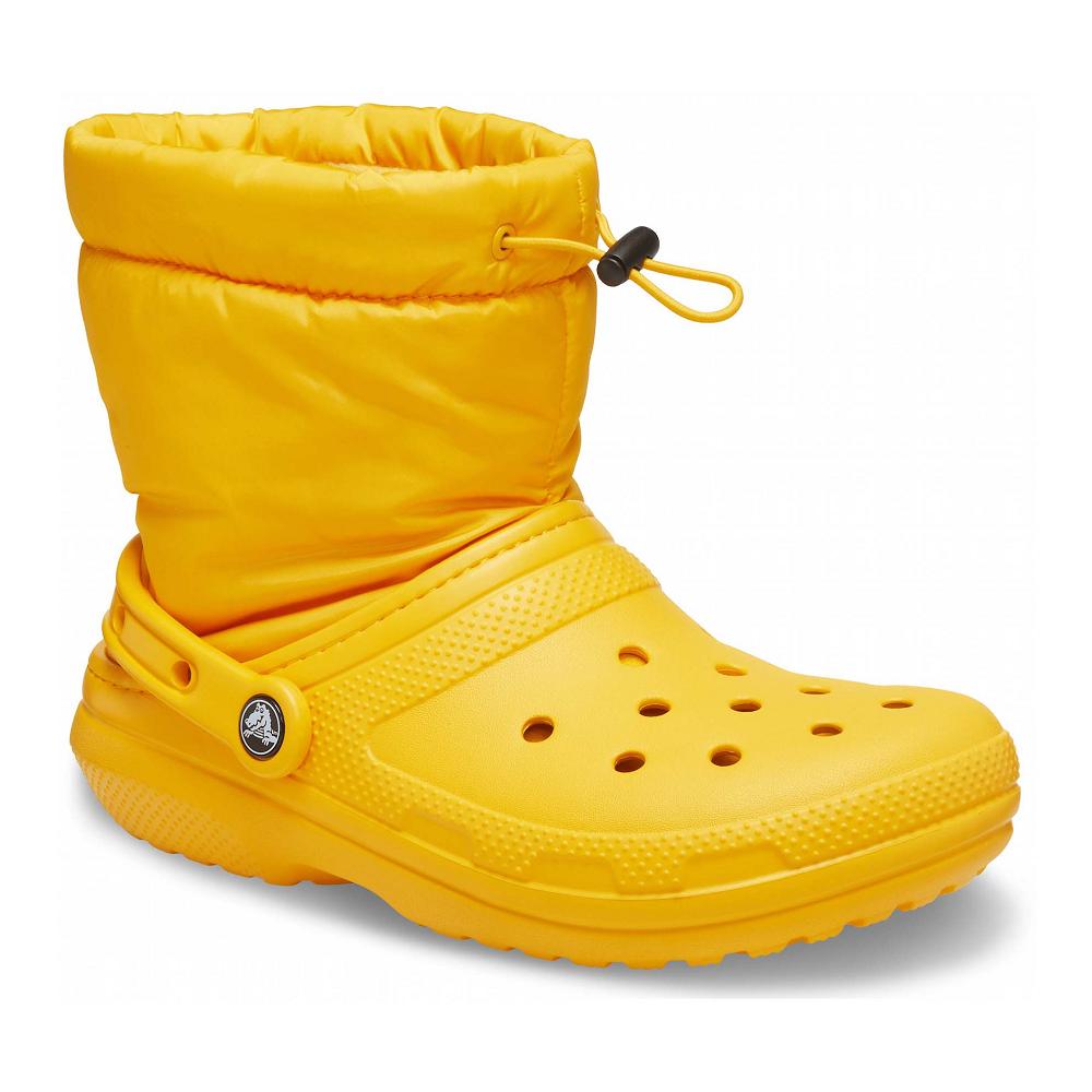 Bottes Crocs Classiche Doublée Neo Puff Jaune Homme | TJJ-9934961