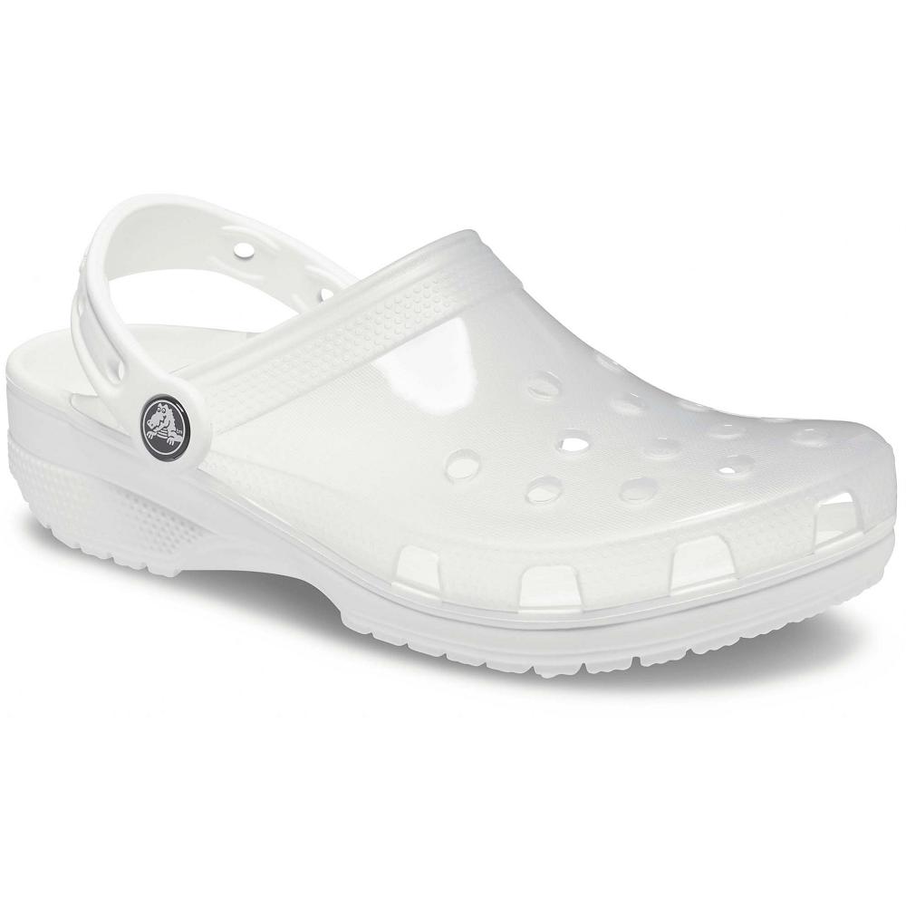 Sabots Crocs Classiche Translucent Blanche Homme | VXT-4037308