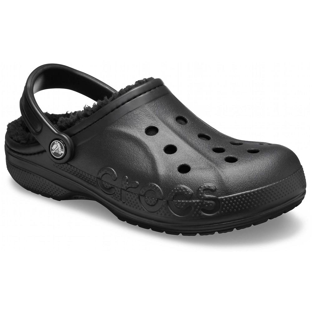 Sabots Crocs Baya Doublée Noir Homme | YQM-8457426