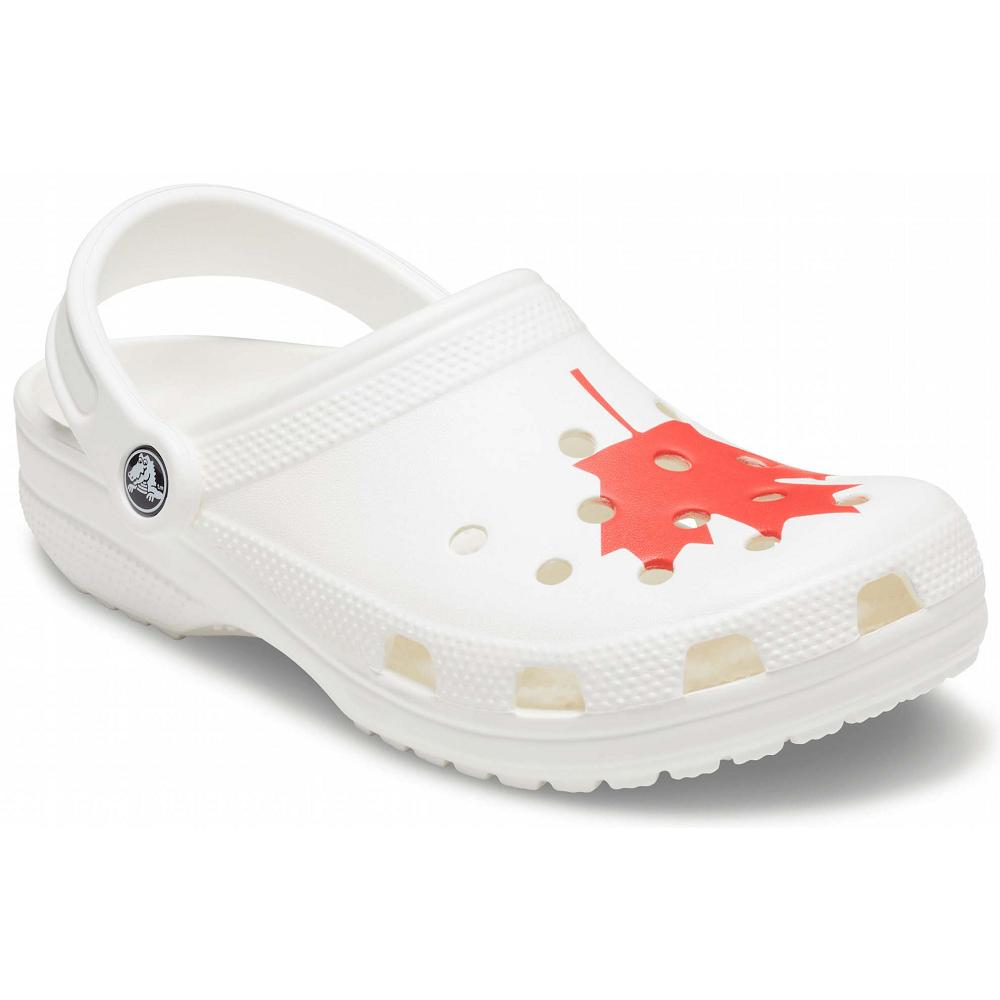 Sabots Crocs Classiche Canadian Flag Blanche Homme | WRP-3295932