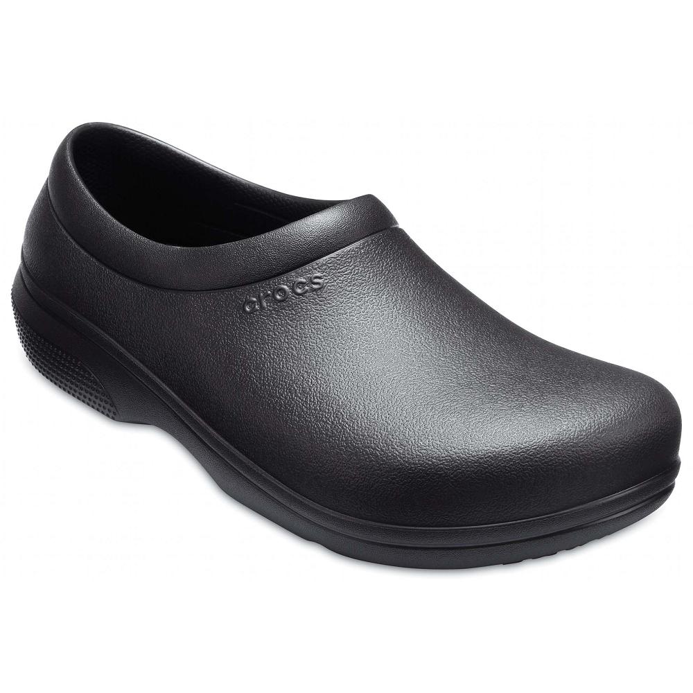 Sabots Crocs On-The-Clock Travail Slip-On Noir Homme | PSO-2414082