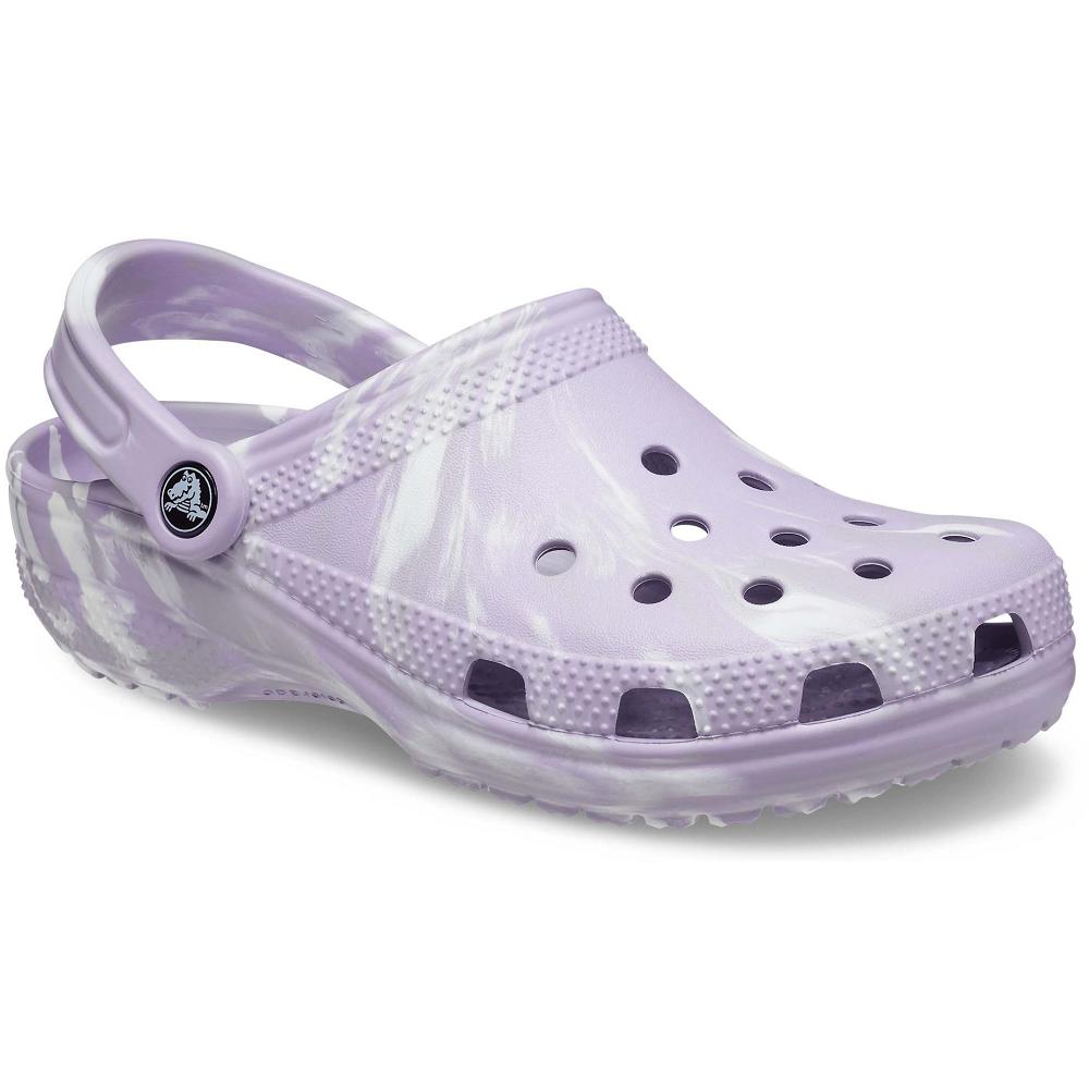 Sabots Crocs Classiche Marbled Violette Homme | NOU-7950028