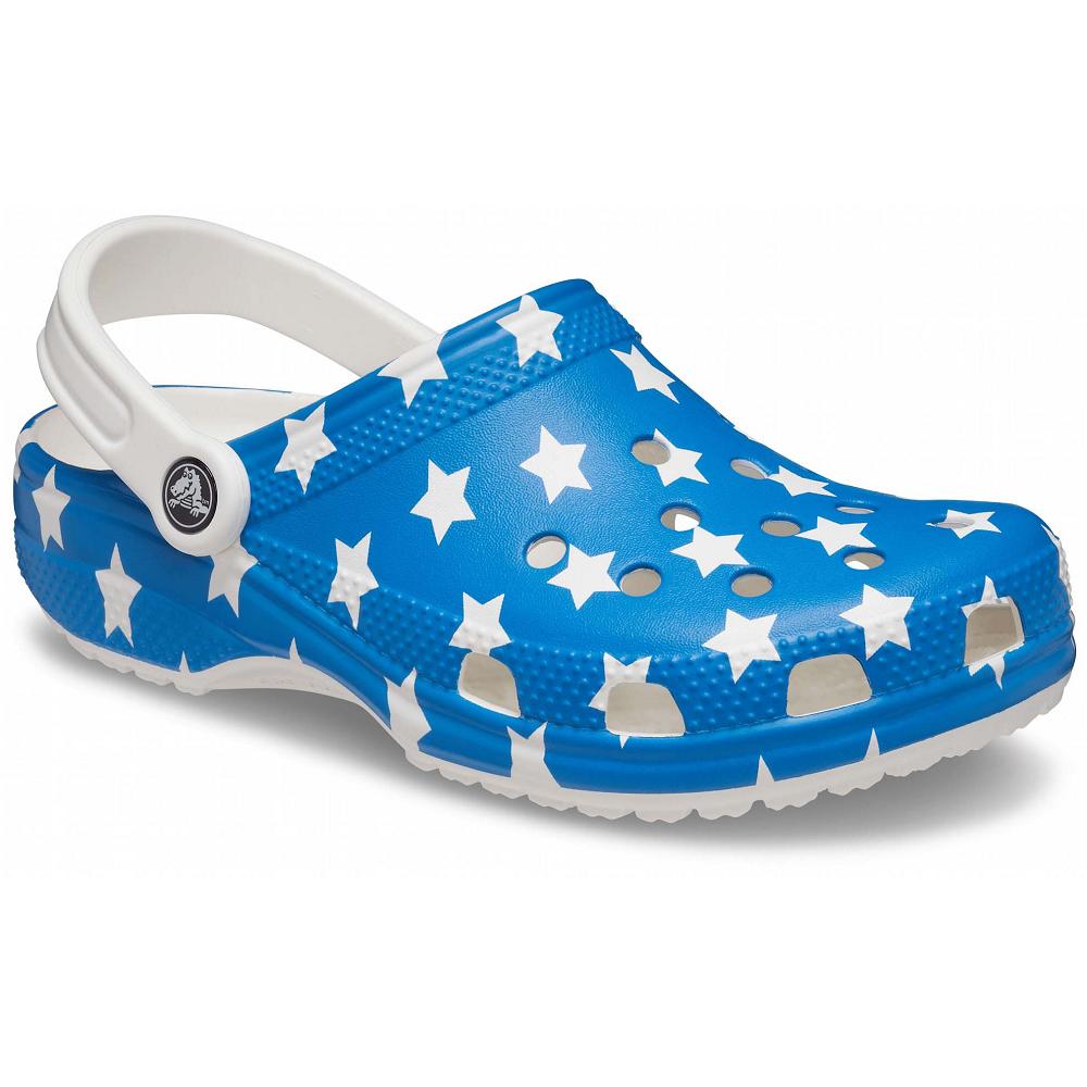 Sabots Crocs Classiche American Flag Bleu Homme | XFA-3039095