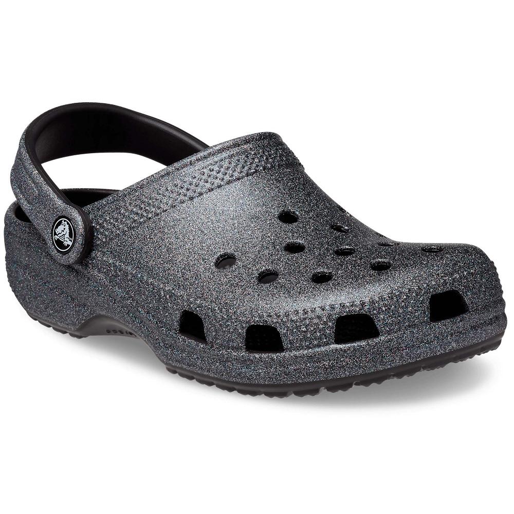 Sabots Crocs Classiche Glitter Noir Homme | OMI-4484991