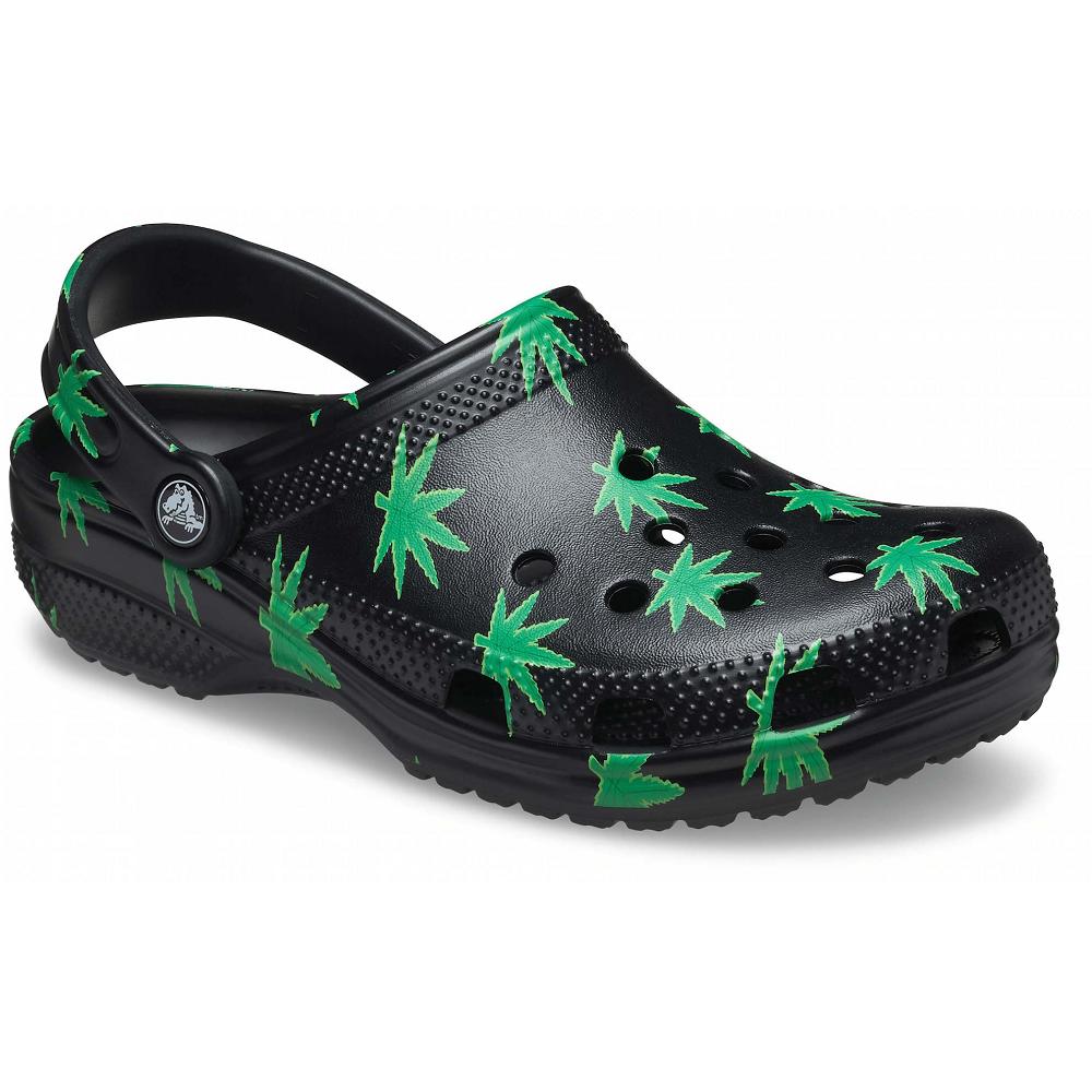 Sabots Crocs Classiche Hemp Leaf Noir Homme | KAS-9790453