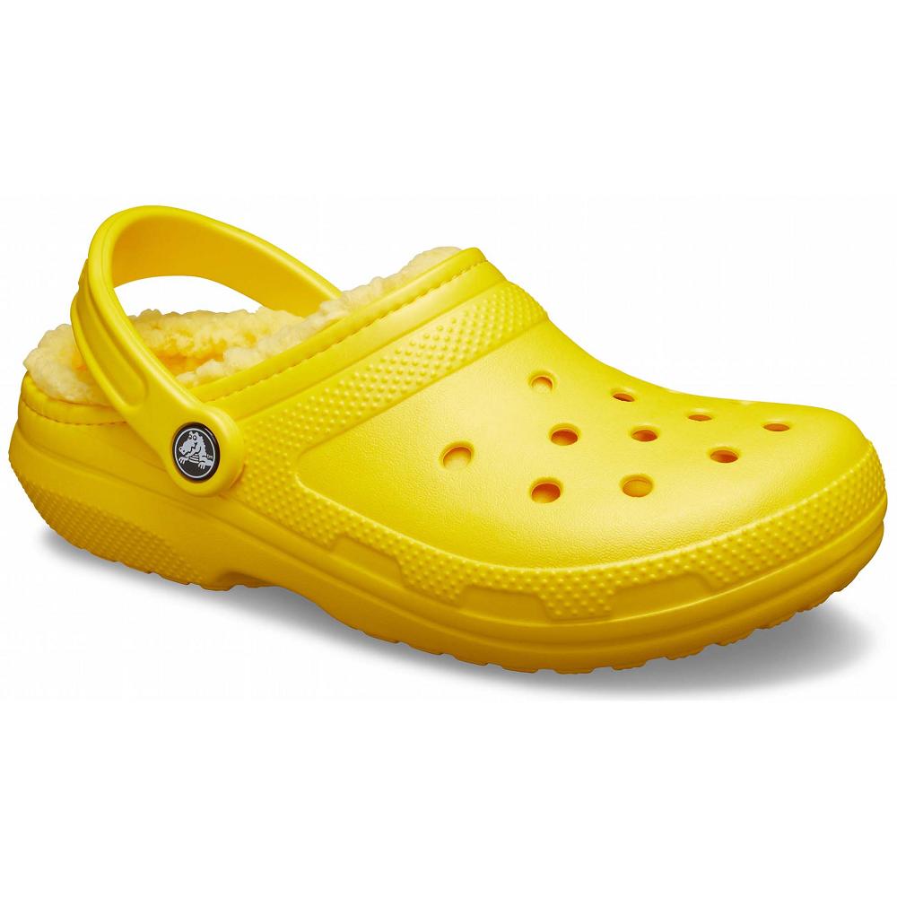 Sabots Crocs Classiche Doublée Jaune Homme | ZBW-1435271