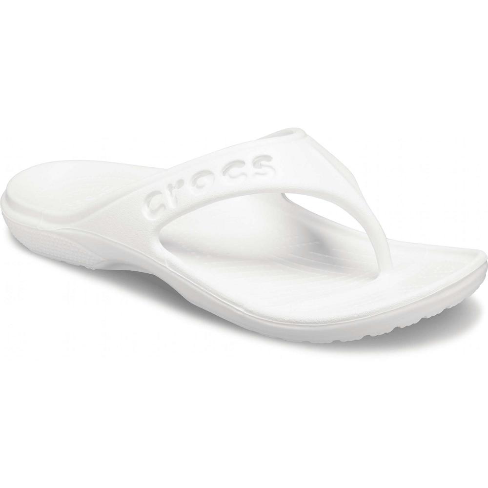 Tong Crocs Baya Blanche Homme | KGP-6809366