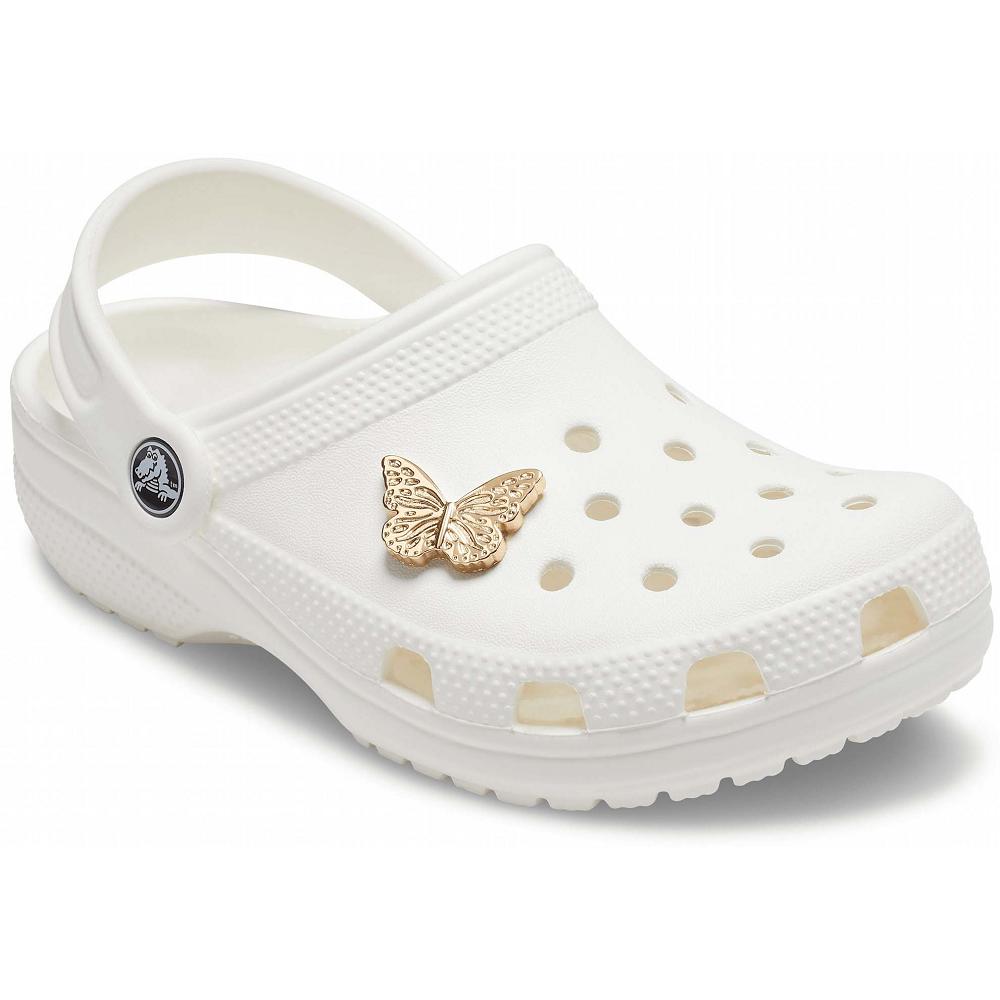 Clips Jibbitz Crocs Elevated Gold Butterfly Multicolore Homme | JWV-5183282