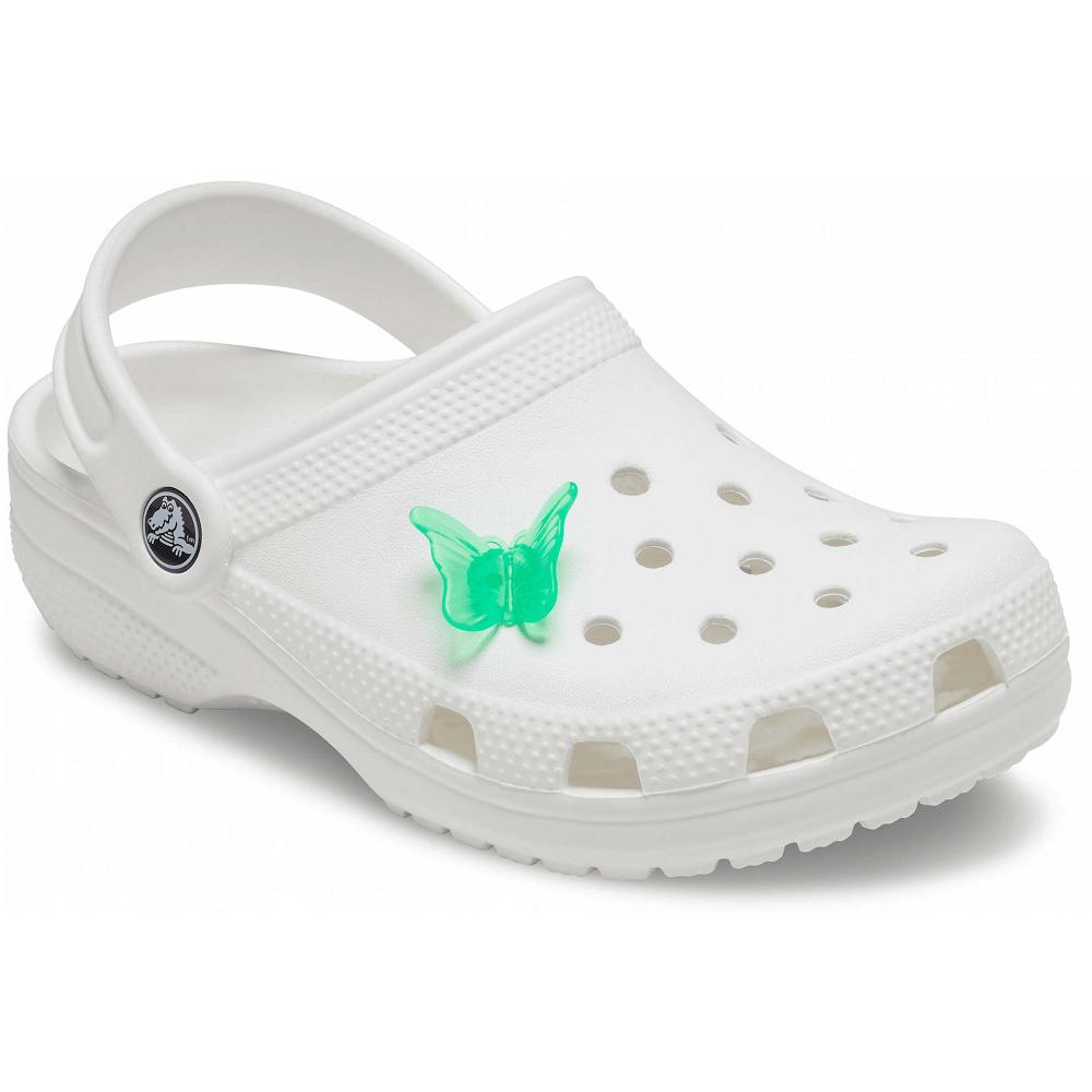 Clips Jibbitz Crocs Green Butterfly Clip Multicolore Homme | XVQ-3208004