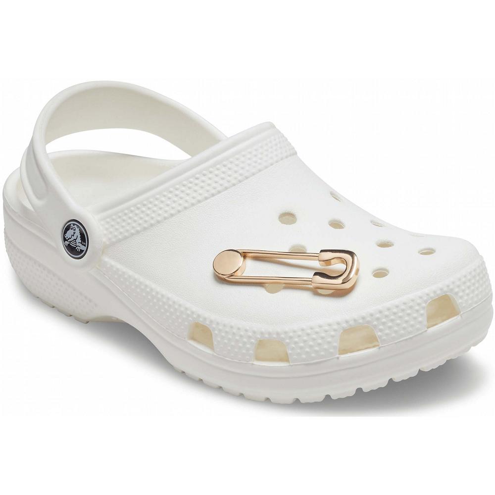 Clips Jibbitz Crocs Gold Sécurité Pin Multicolore Homme | YXR-7968368