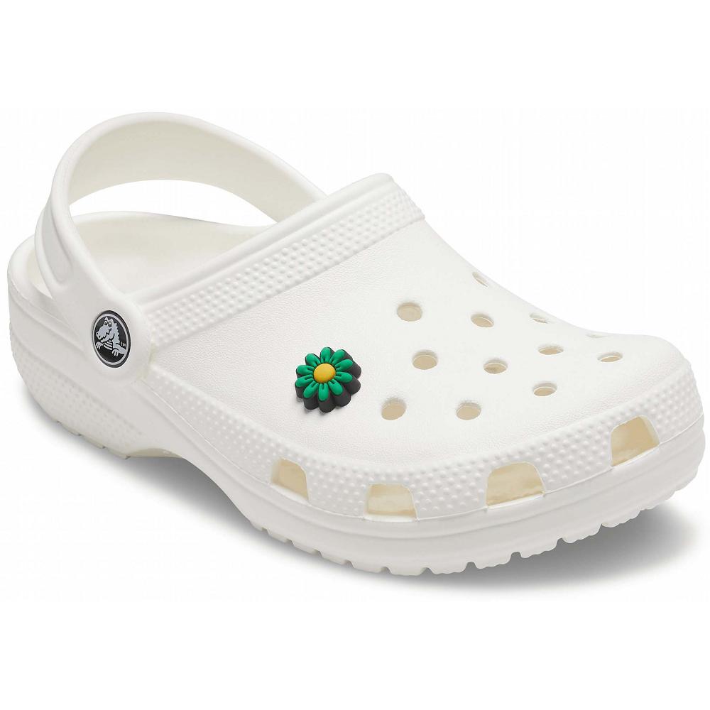 Clips Jibbitz Crocs Green Daisy Multicolore Homme | OAU-2785061