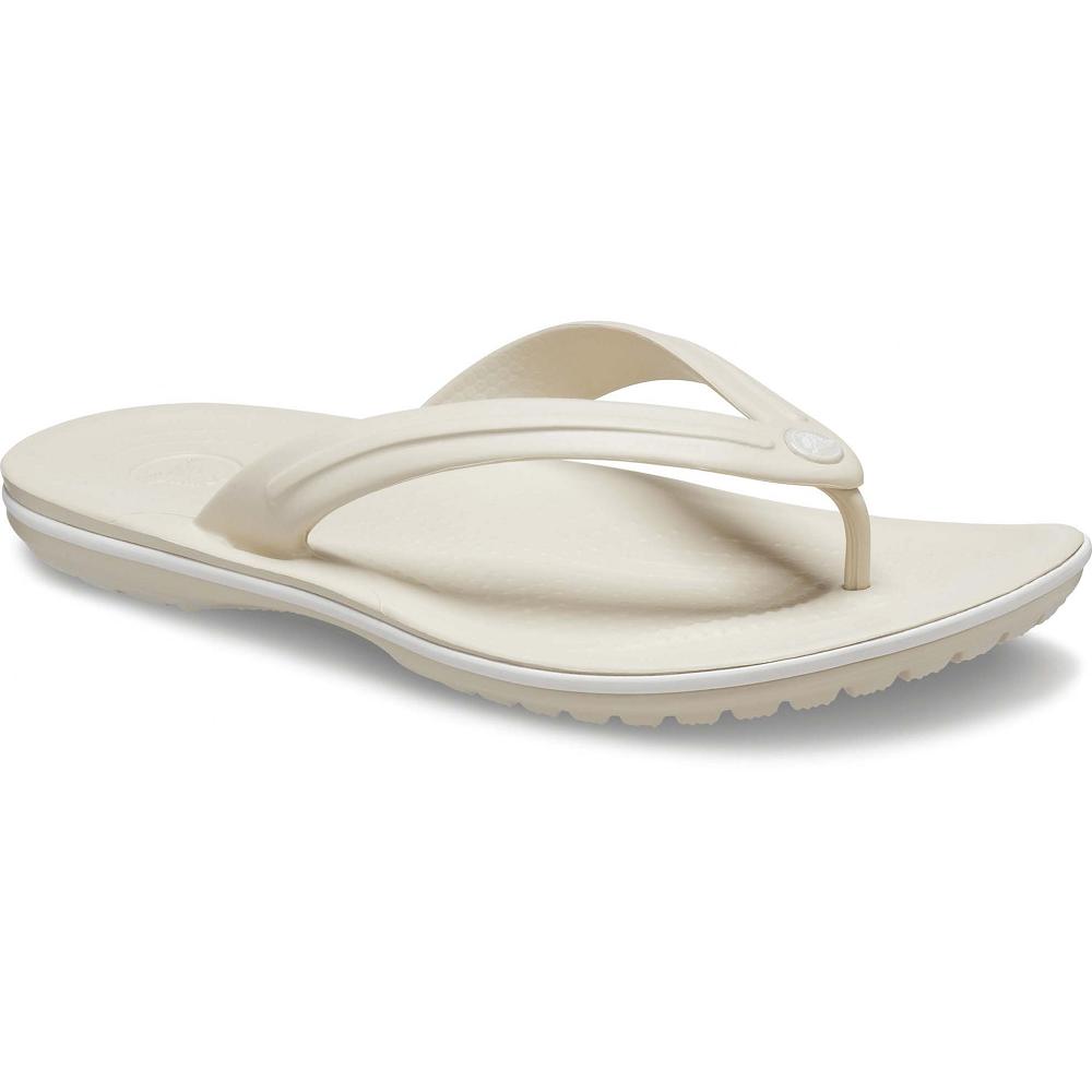 Sandales Crocs Crocband Flip Beige Homme | DHZ-3144759