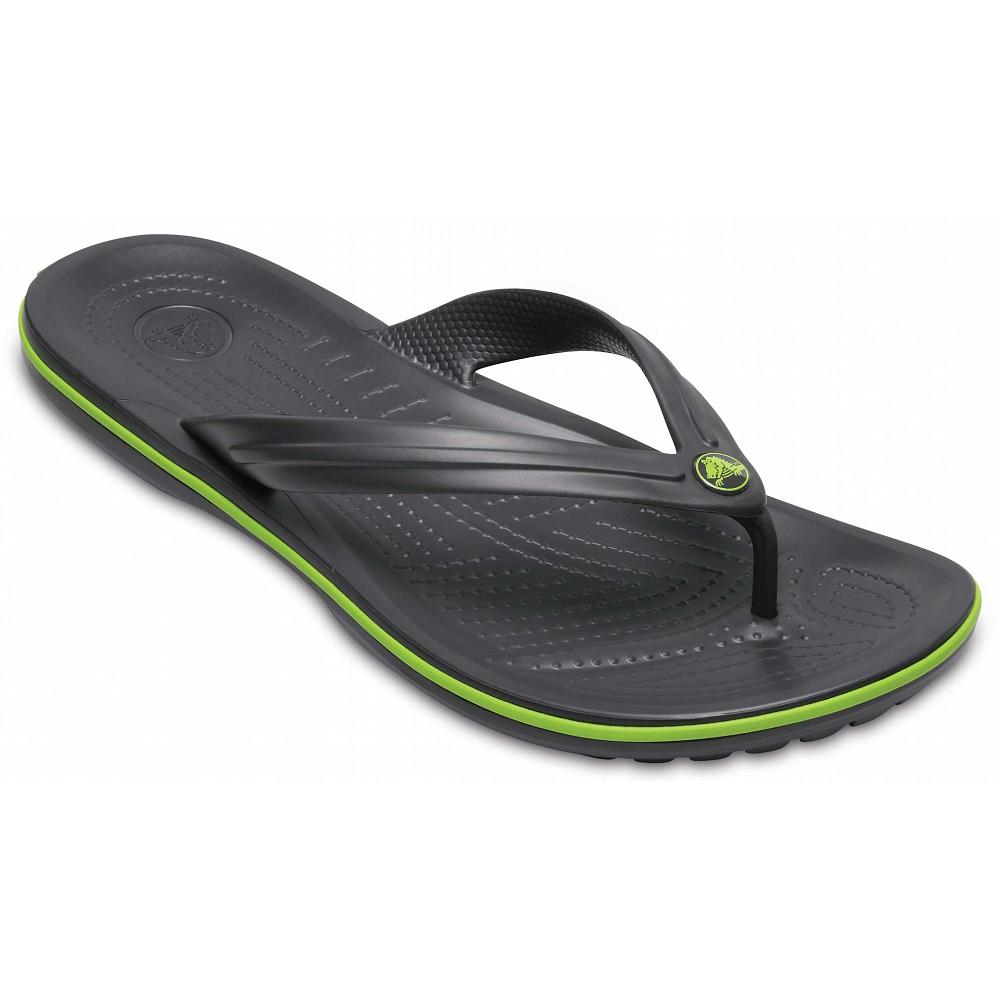 Sandales Crocs Crocband Flip Grise Homme | YQN-6403131