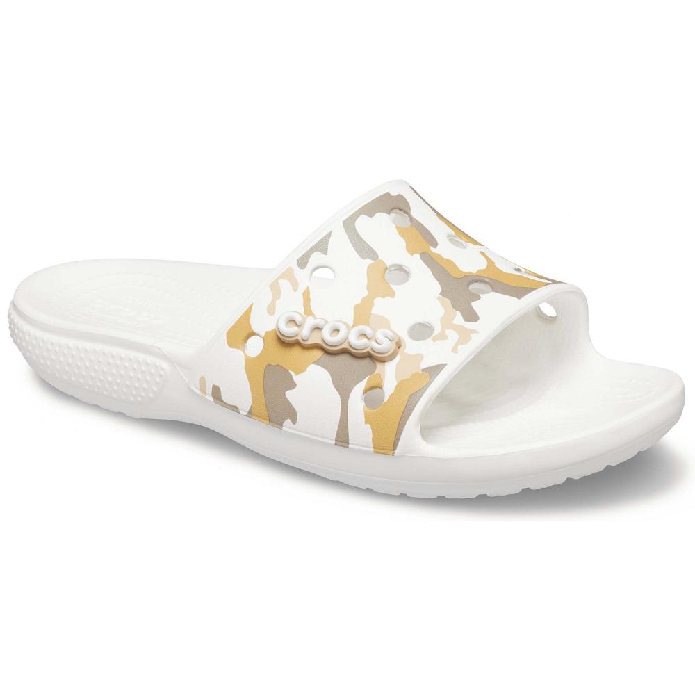 Sandales Crocs Classiche Printed Camo Claquette Blanche Homme | EHZ-7672703