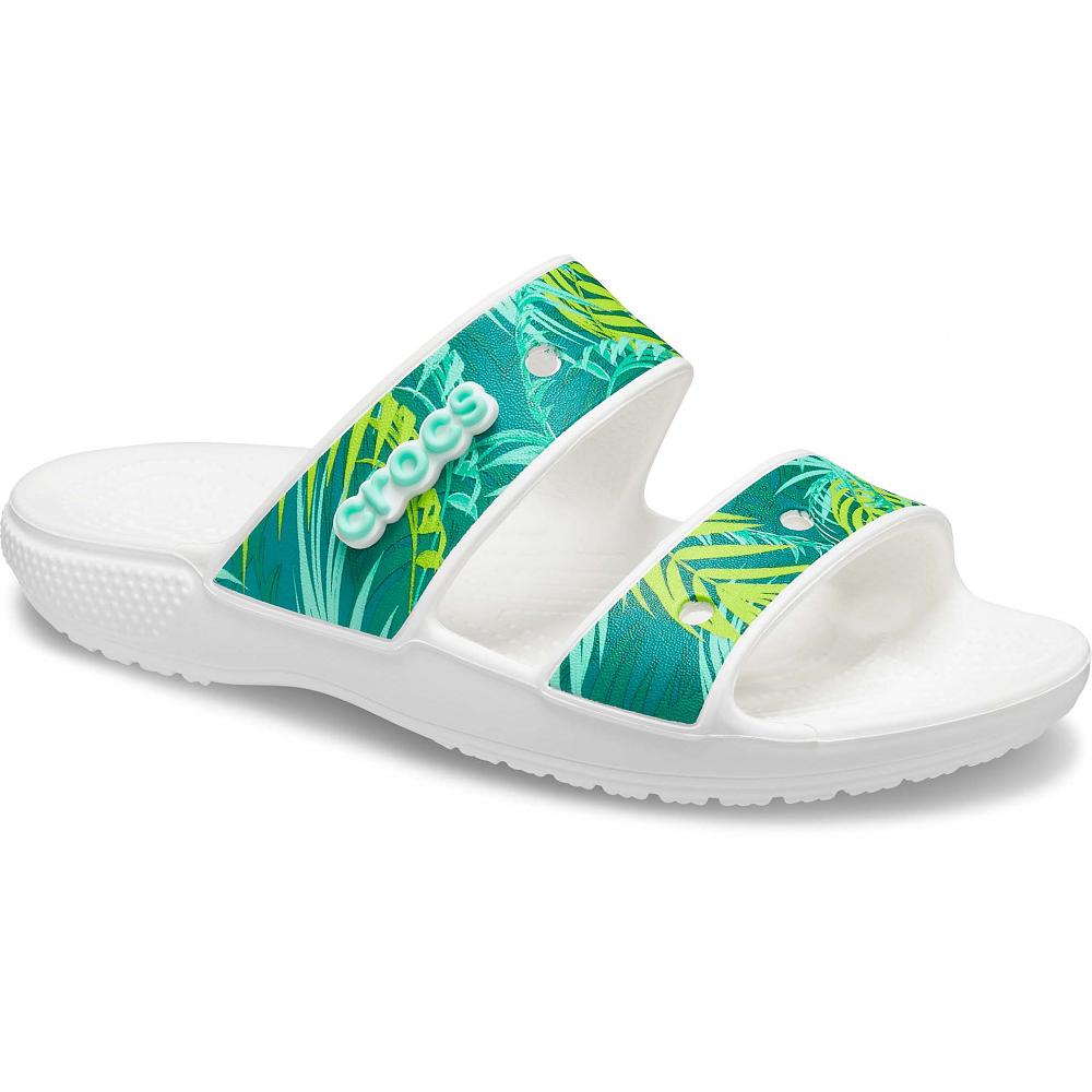 Sandales Crocs Classiche Tropical Vert Homme | GVO-8763666