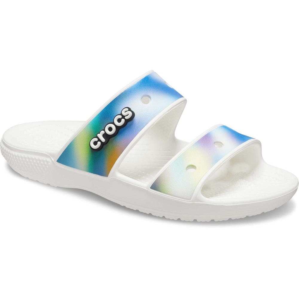 Sandales Crocs Classiche Solarized Blanche Homme | QPJ-0450735