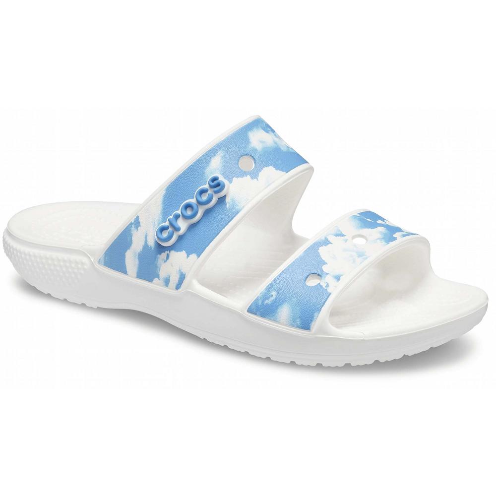 Sandales Crocs Classiche Out of this World Bleu Blanche Homme | YIV-8875701