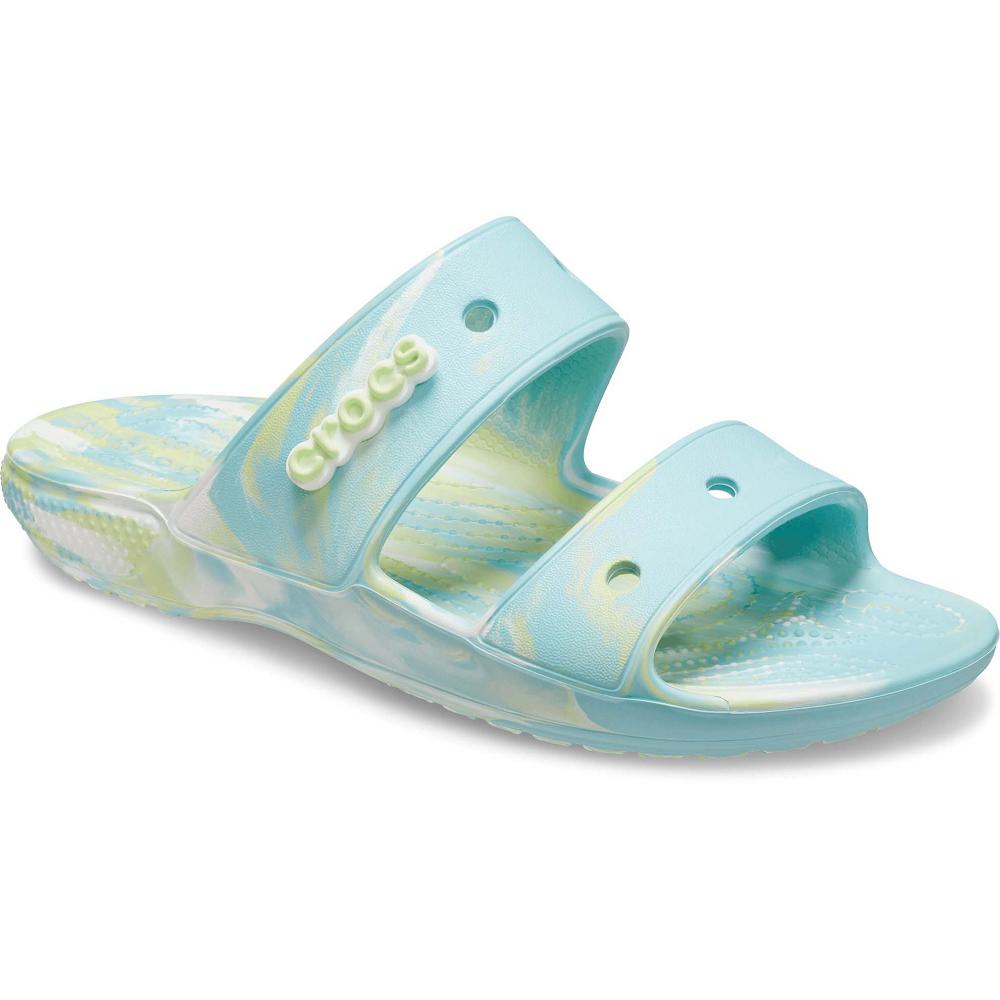 Sandales Crocs Classiche Marbled Turquoise Homme | YKQ-1585074