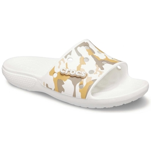 Claquette Crocs Classiche Printed Camo Blanche Homme | ZGN-0203750