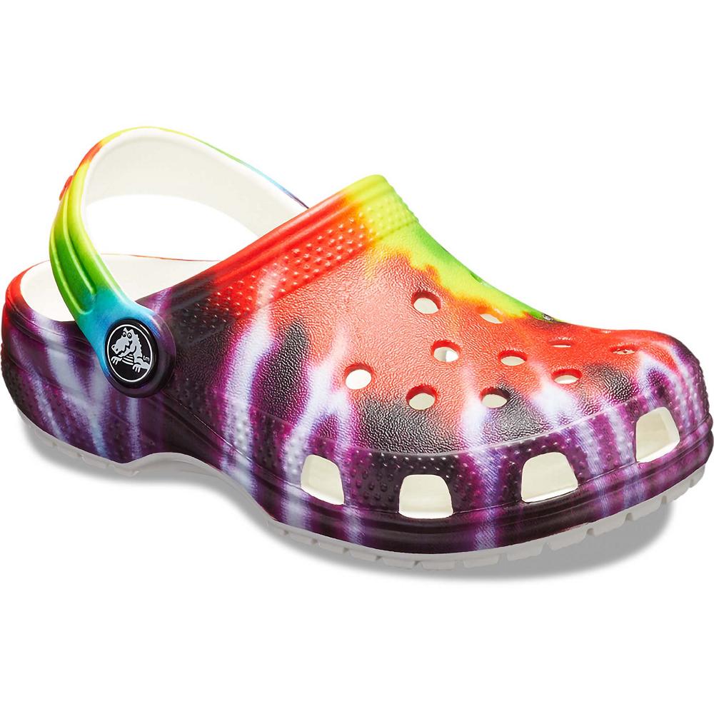 Sabots Crocs Classiche Tie-Dye Graphic Rouge Fille | QQA-2229923