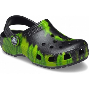 Sabots Crocs Classiche Tie-Dye Graphic Noir Vert Fille | LHN-2568907