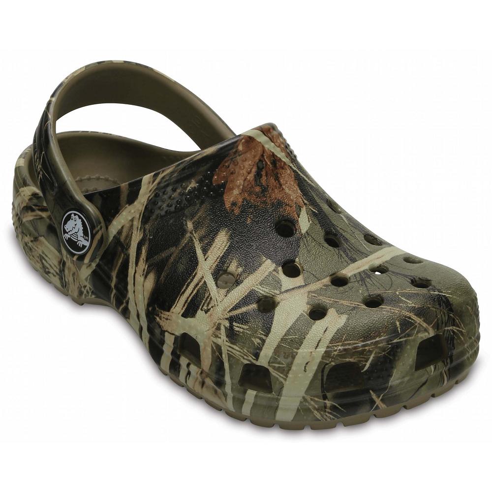 Sabots Crocs Classiche Realtree Vert Olive Fille | ONU-7213271