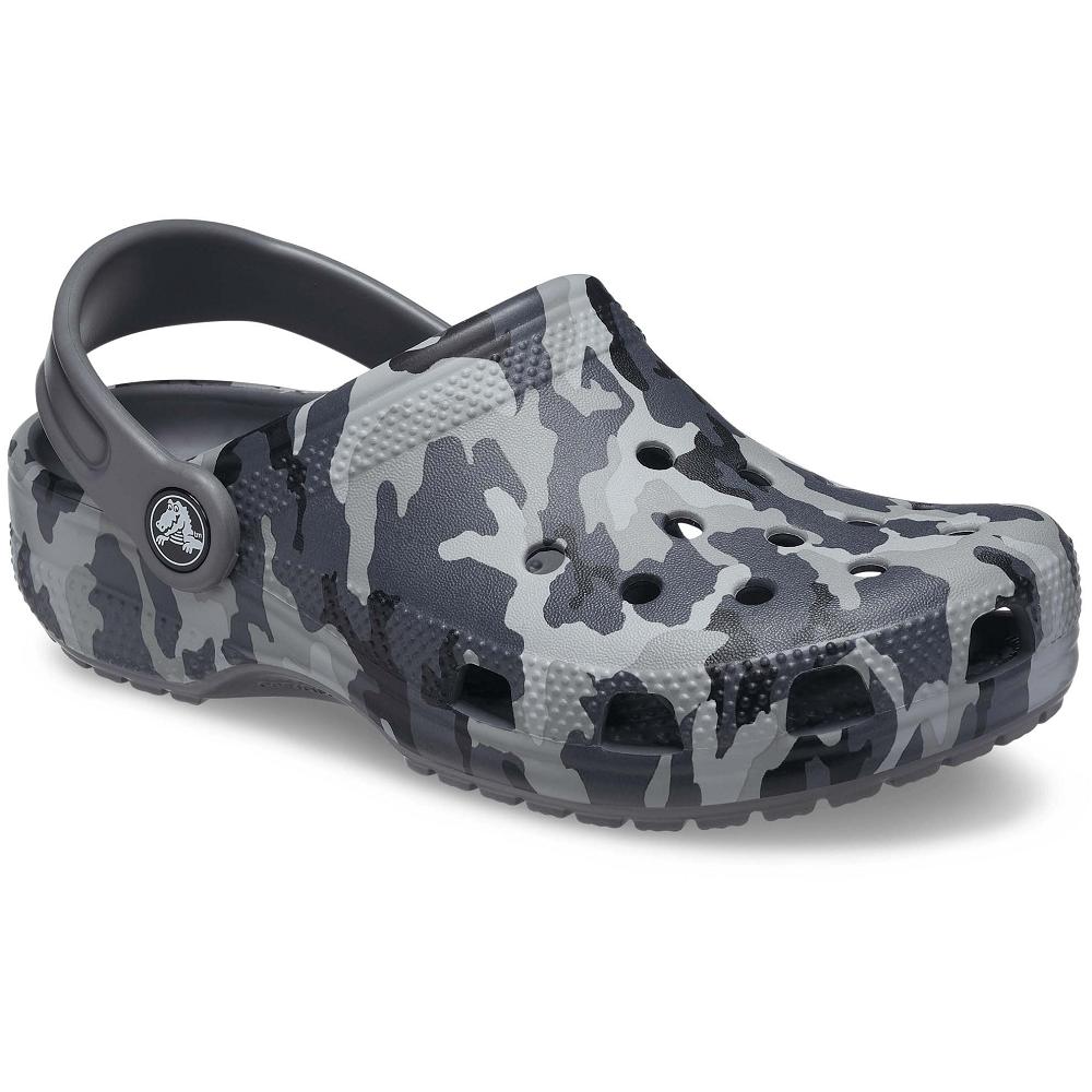 Sabots Crocs Classiche Camo Grise Fille | AVJ-5110751