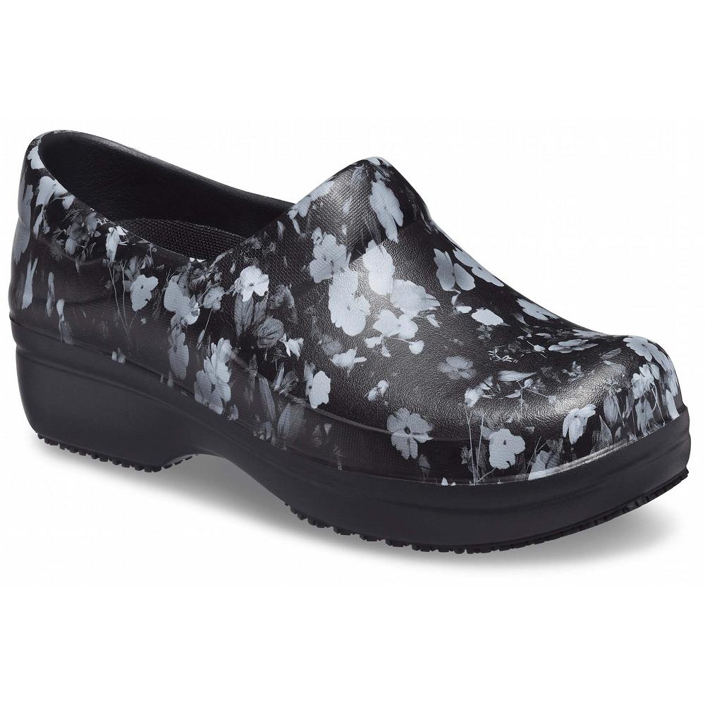 Sabots Crocs Neria Pro II Graphic Noir Blanche Femme | TFL-4722773