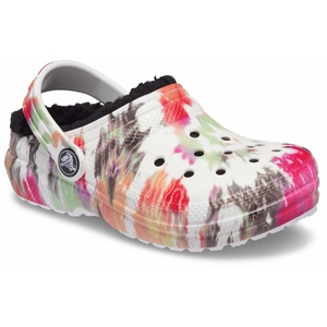 Sabots Crocs Classiche Doublée Tie-Dye Graphic Blanche Fille | LAS-7141732