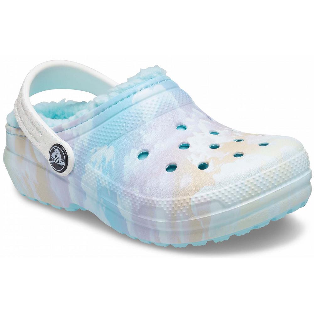 Sabots Crocs Classiche Doublée Out of This World Blanche Fille | WPK-2117435