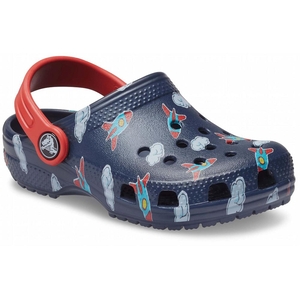 Sabots Crocs Classiche Toddler Printed Bleu Marine Fille | AAF-4578799