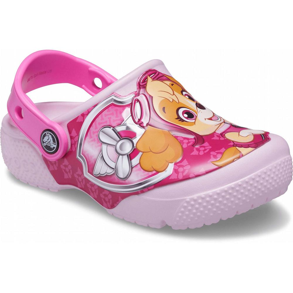 Sabots Crocs Fun Lab Paw Patrol Patch Rose Fille | QHD-8773381