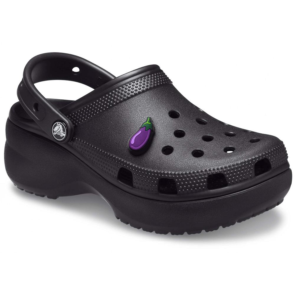 Sabots Crocs Women's Classiche Plateforme Noir Femme | MRK-0178013