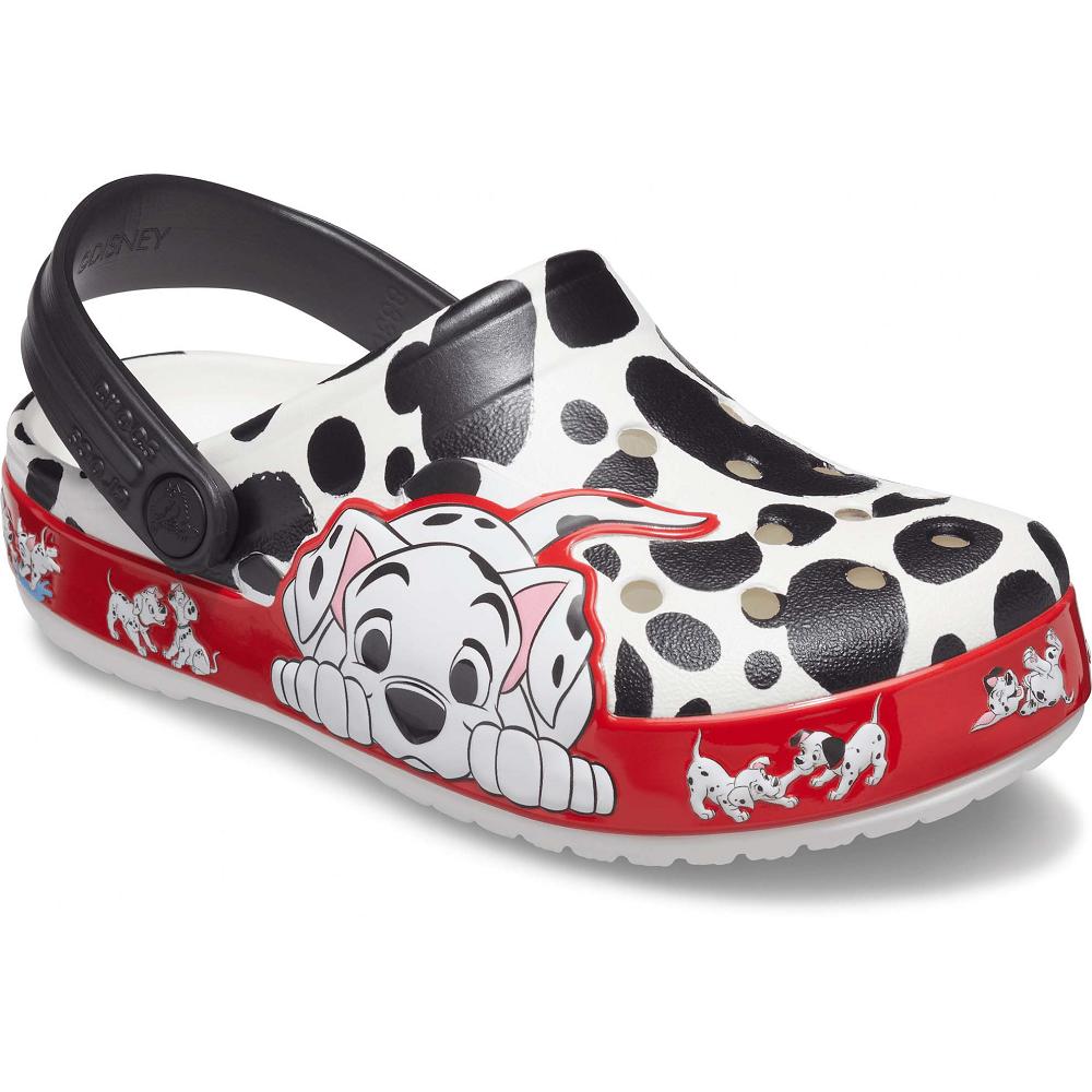 Sabots Crocs Fun Lab - Disney 101 Dalmatians Noir Blanche Fille | BXI-5150020