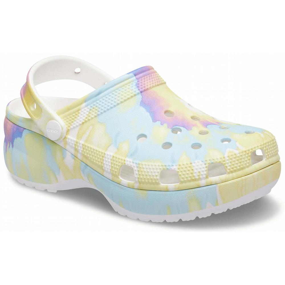 Sabots Crocs Women's Classiche Plateforme Tie-Dye Graphic Multicolore Femme | BSE-7066046