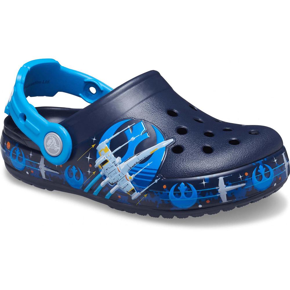 Sabots Crocs Fun Lab Lights Luke Skywalker Bleu Marine Fille | VMS-5368756