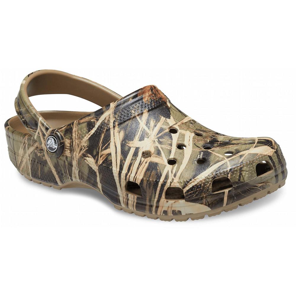 Sabots Crocs Classiche Realtree V2 Taupe Femme | OEA-4833584