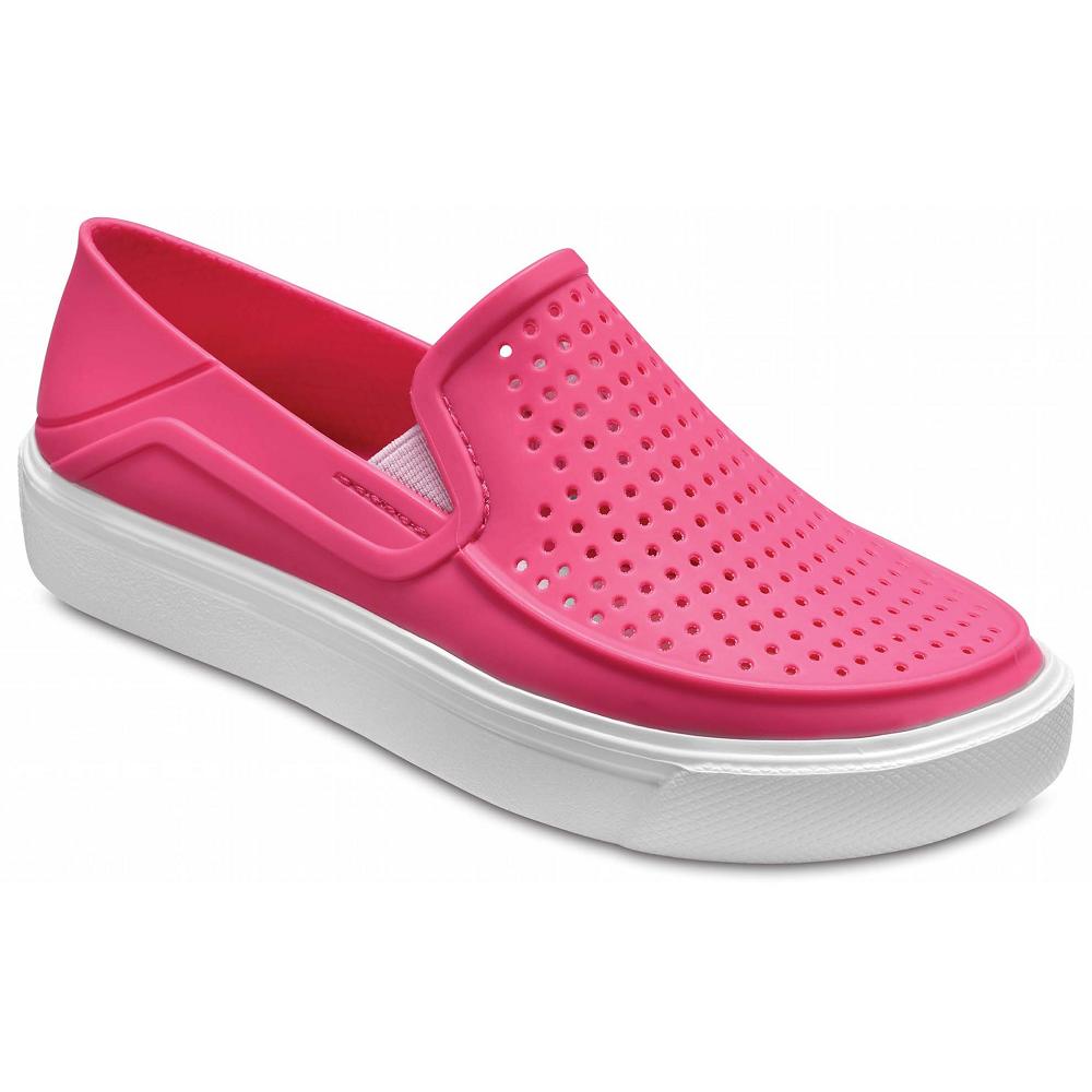 Baskets Crocs CitiLane Roka Slip-On Rose Fille | YLJ-8198690