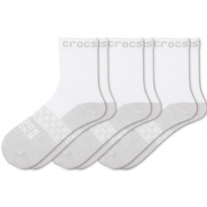 Chaussettes Crocs Adult Quarter Solid 3-Pack Blanche Femme | XEI-9649565