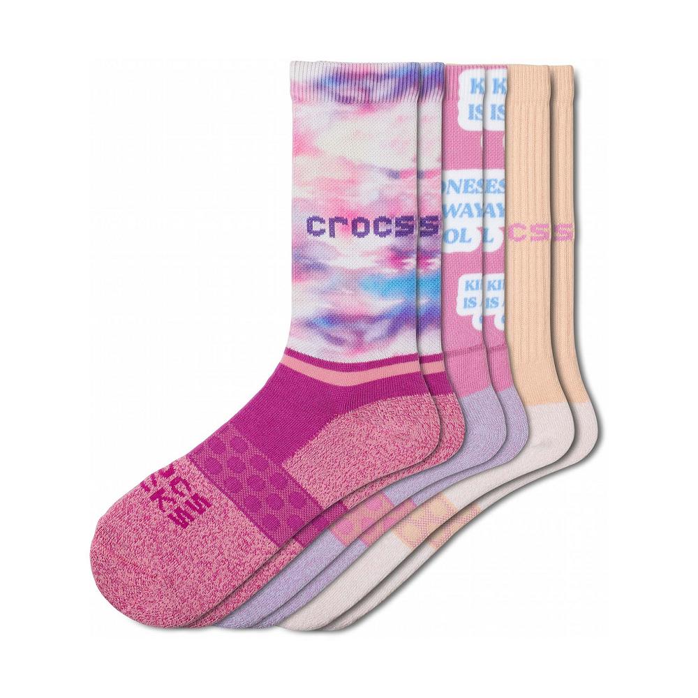 Chaussettes Crocs Adult Crew Seasonal Day Dreamer 3 Pack Multicolore Homme | YYJ-4248320