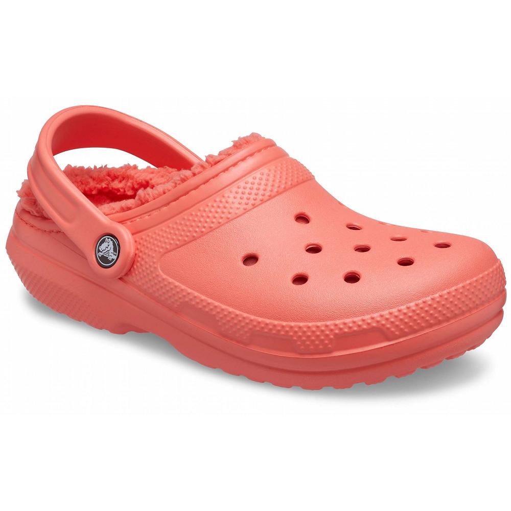 Sabots Crocs Classiche Doublée Rouge Femme | IPL-4308352