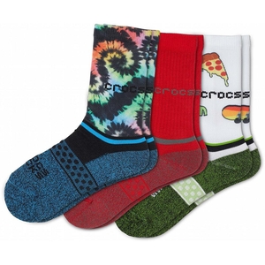 Chaussettes Crocs Crew Seasonal 3-Pack Multicolore Garcon | YVP-4128245