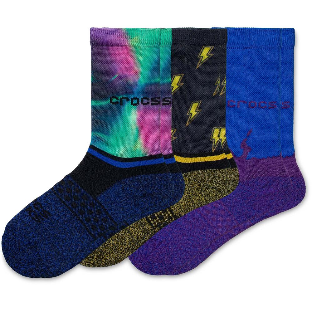 Chaussettes Crocs Crew Out Of This World 3-Pack Multicolore Fille | VUE-3692106