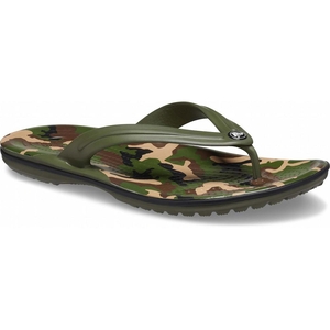 Tong Crocs Crocband Printed Vert Femme | BWZ-9353697