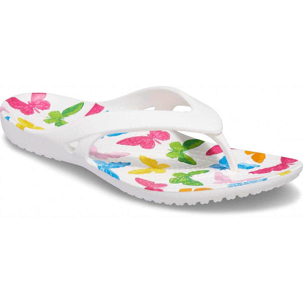 Tong Crocs Kadee II Printed Blanche Multicolore Femme | JNO-7583268