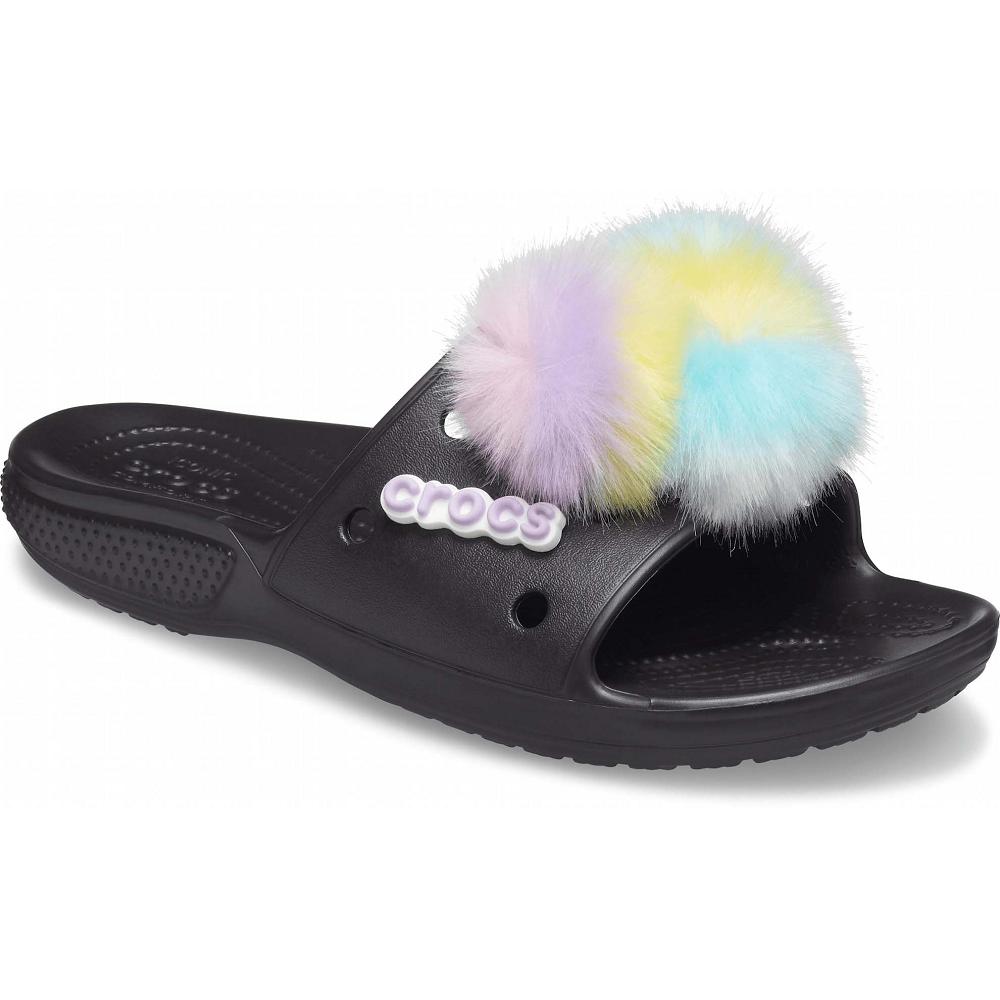 Sandales Crocs Classiche Fur Sure Claquette Noir Homme | GOF-5243139