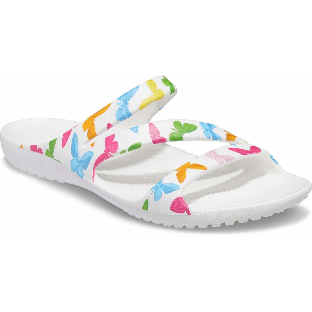 Sandales Crocs Kadee II Graphic Blanche Multicolore Femme | HKT-0568518