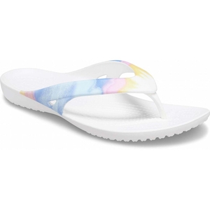 Sandales Crocs Kadee II Printed Flip Blanche Violette Femme | QDA-3328451