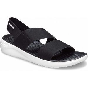 Sandales Crocs LiteRide Stretch Noir Femme | WFH-9977664