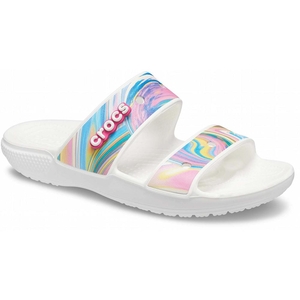 Sandales Crocs Classiche Out of this World Blanche Femme | XIO-9693319